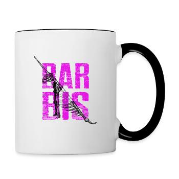 Südharz Merch - Barbis Einhornhöhle - Tasse zweifarbig - Weiß/Schwarz - Rechts
