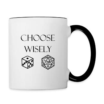 Make your choice... - Contrasting Mug - white/black - Right