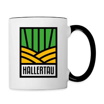 Armoiries de Hallertau - Mug contrasté - blanc/noir - Droite