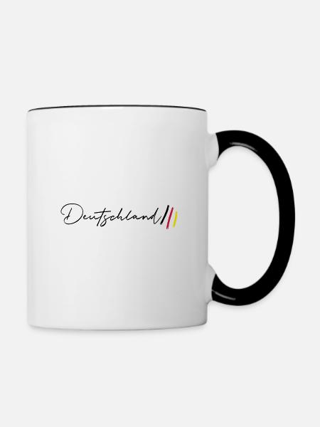 Allemagne football - Mug contrasté - blanc/noir