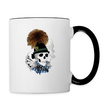 Sepp_Bayern-skull - Contrasting Mug - white/black - Right