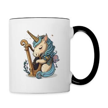 Harmonious Unicorn - Contrasting Mug - white/black - Right