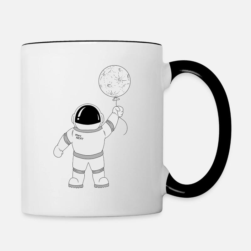 Spaceman astronaut - Contrasting Mug - white/black