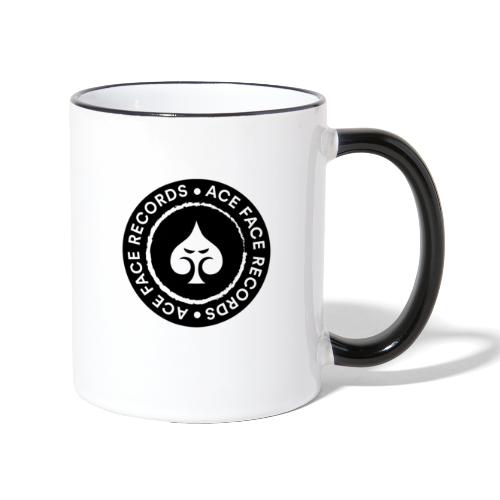 Ace Face Records Circle logo Black - Contrasting Mug