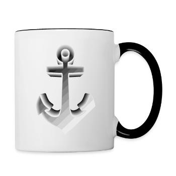ANCHOR SAILOR SAILOR SKIPPER SAILOR SAILOR MARITIME - Contrasting Mug - white/black - Right