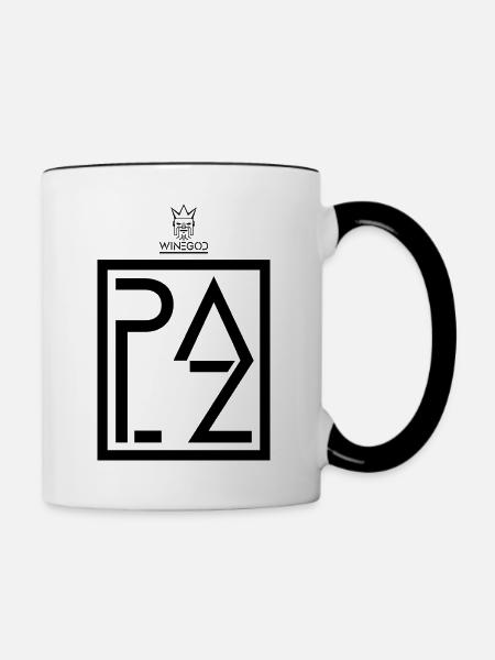 Palz Winegod - Tasse zweifarbig - Weiß/Schwarz