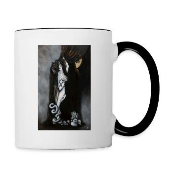 Dunkle Liebhaber - Tasse zweifarbig - Weiß/Schwarz - Rechts
