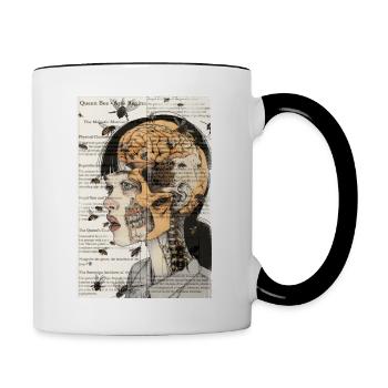 Queen Bee - Contrasting Mug - white/black - Right