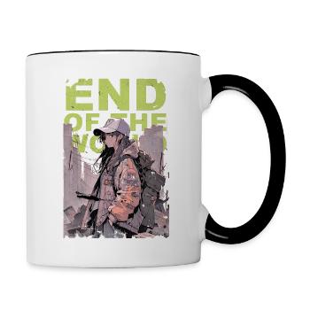 End of the World - Last Woman Standing - Contrasting Mug - white/black - Right