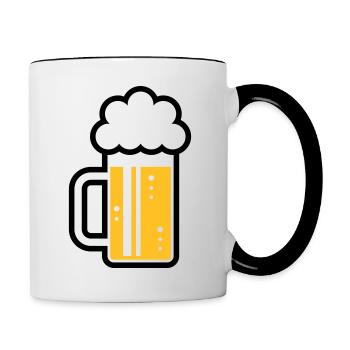 XFrohsinn (Left / Gold Black) - Contrasting Mug - white/black - Right