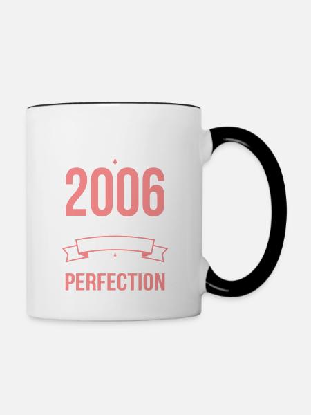 2006 – Perfekt gereift - Tasse zweifarbig - Weiß/Schwarz