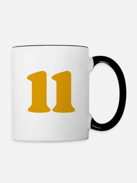 11 - Tasse zweifarbig - Weiß/Schwarz