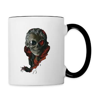 Professor Halloween - Tasse zweifarbig - Weiß/Schwarz - Rechts