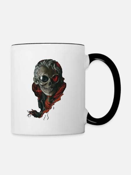 Professor Halloween - Tasse zweifarbig - Weiß/Schwarz