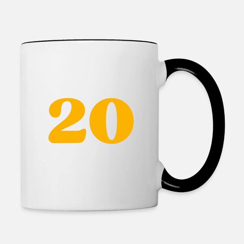 20 - Mug contrasté - blanc/noir