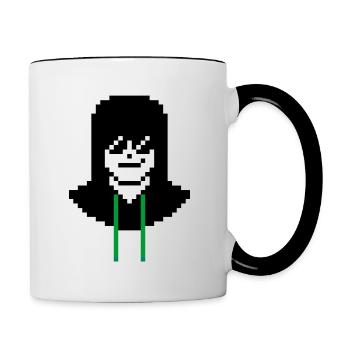 G25 Geek With Hoodie - Contrasting Mug - white/black - Right