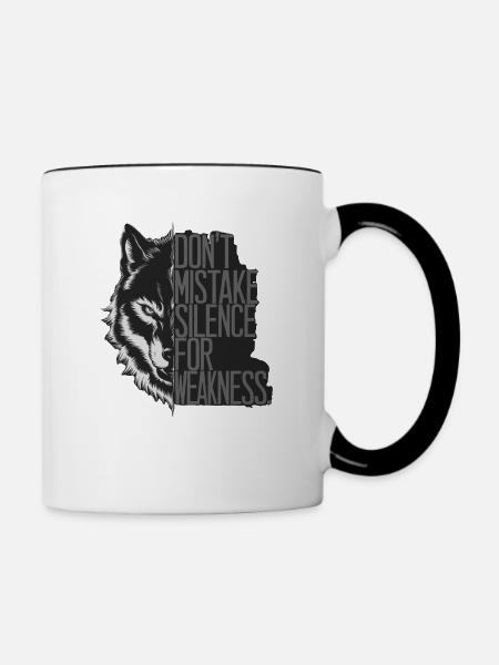Wisdom - Tasse zweifarbig - Weiß/Schwarz