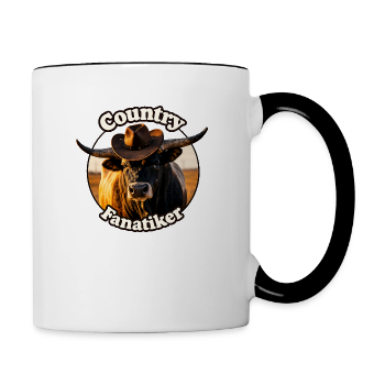 Country Fanatiker Logo - Tasse zweifarbig