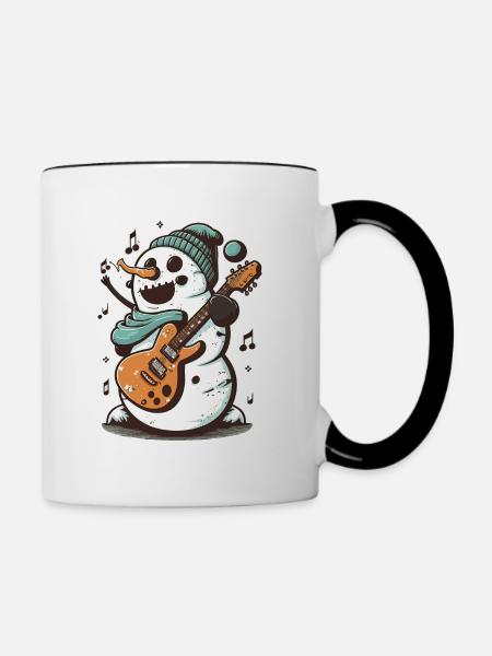 Bear Bookworm - Tasse zweifarbig - Weiß/Schwarz