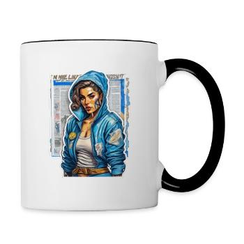Cool Girl - Contrasting Mug - white/black - Right