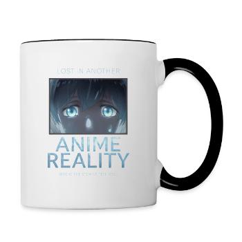 Lost in Another Reality – Anime Addict Reality - Tasse zweifarbig - Weiß/Schwarz - Rechts