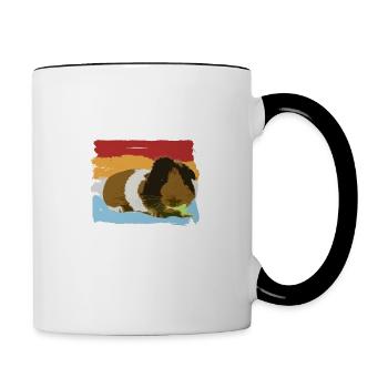 Guinea pig - Contrasting Mug - white/black - Right