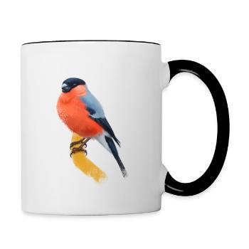 Bullfinch - Mug contrasté - blanc/noir - Droite