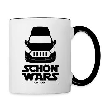 Schoen Wars - Nugget on Tour - Tasse zweifarbig - Weiß/Schwarz - Rechts