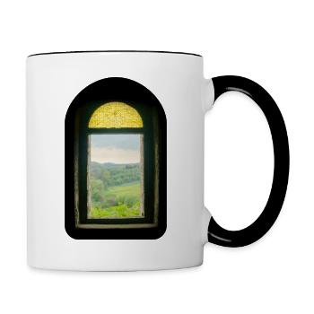 Meisterwerk der Natur - Tasse zweifarbig - Weiß/Schwarz - Rechts