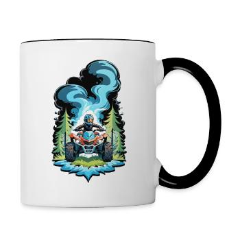 Quad & Off-Road - Contrasting Mug - white/black - Right