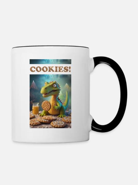 Cookies! - Tasse zweifarbig - Weiß/Schwarz