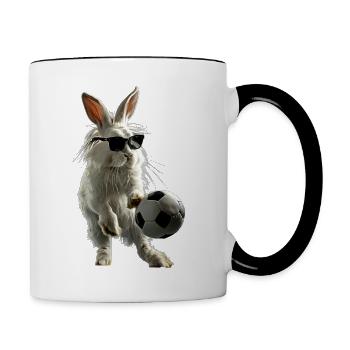 Rabbit - Contrasting Mug - white/black - Right