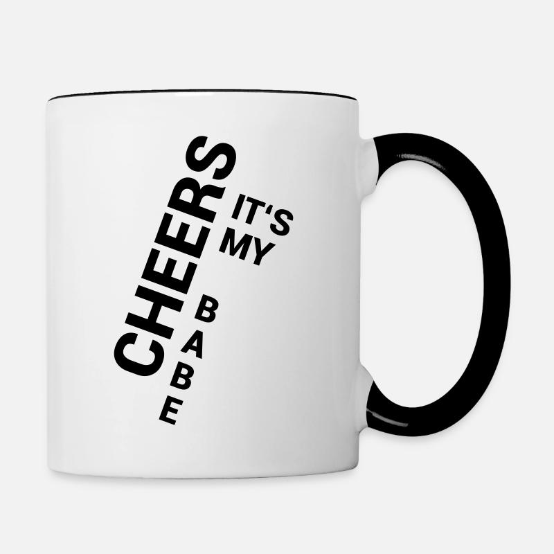 Mon bébé - Mug contrasté - blanc/noir
