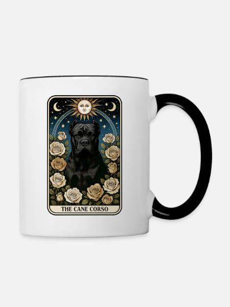Cane Corso - Tasse zweifarbig - Weiß/Schwarz