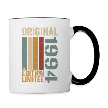 1994 | Édition Limitée cadeau d'anniversaire 1994 - Mug contrasté - blanc/noir - Droite