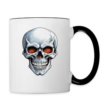 Skull - Contrasting Mug - white/black - Right