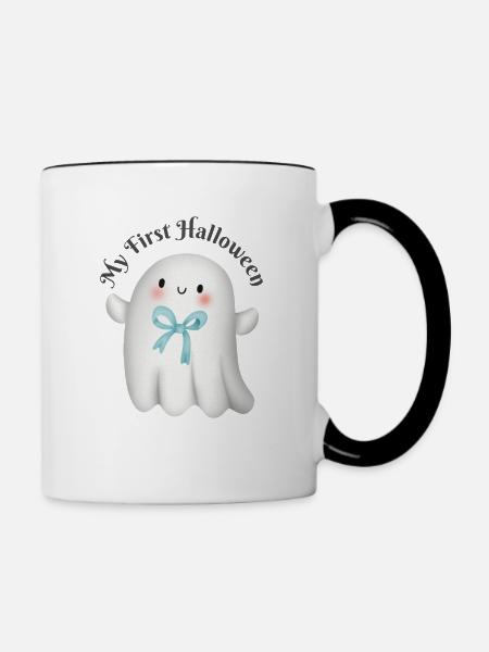 My First Halloween - Tasse zweifarbig - Weiß/Schwarz