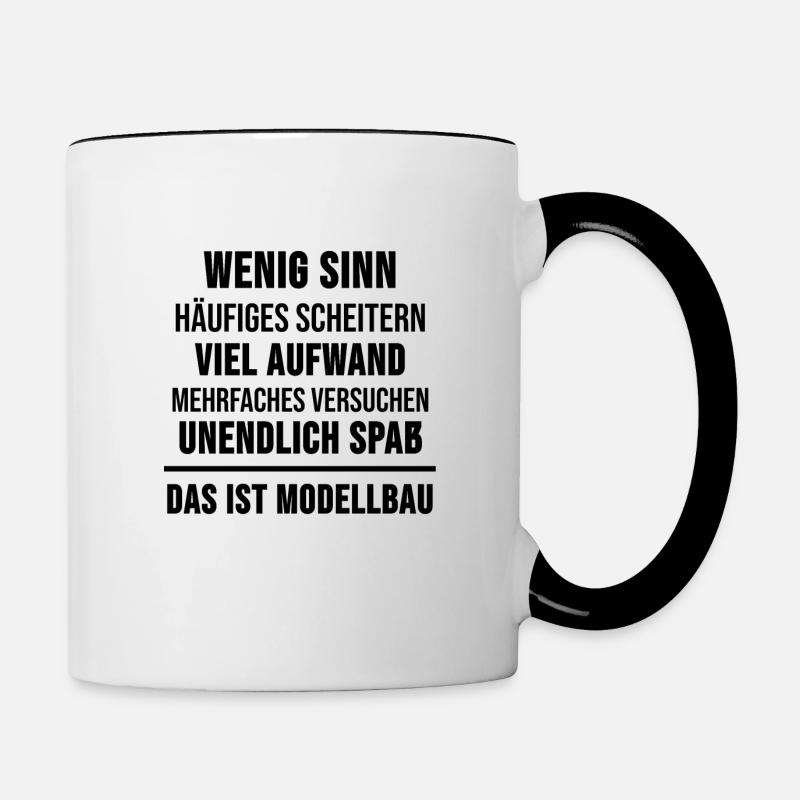 Modélisateurs Cadeau amusant - Mug contrasté - blanc/noir