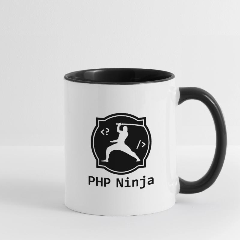 PHP Ninja - PHP Programmer Coder Nerd Webdesign Contrasting Mug