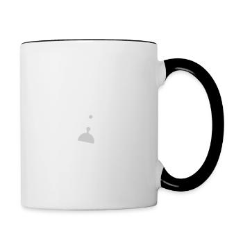 cadeau de retraite, cadeau départ en retraite. - Mug contrasté - blanc/noir - Droite