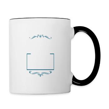 Tuning Team - Tasse zweifarbig - Weiß/Schwarz - Rechts
