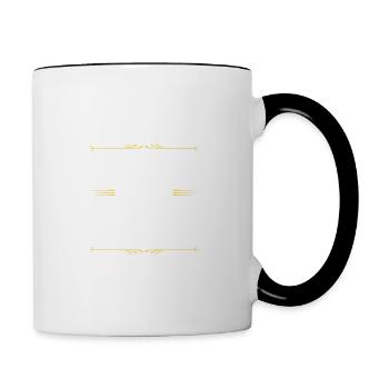 Bowling Team - Tasse zweifarbig - Weiß/Schwarz - Rechts