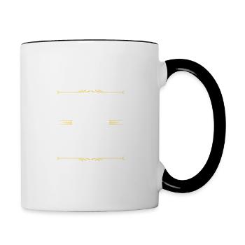 Équipe de pêche - Mug contrasté - blanc/noir - Droite