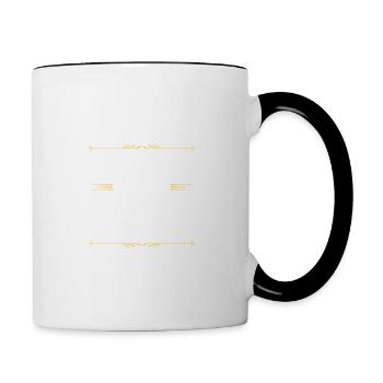 Équipe de kickboxing - Mug contrasté - blanc/noir - Droite