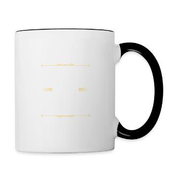Équipe du parti - Mug contrasté - blanc/noir - Droite