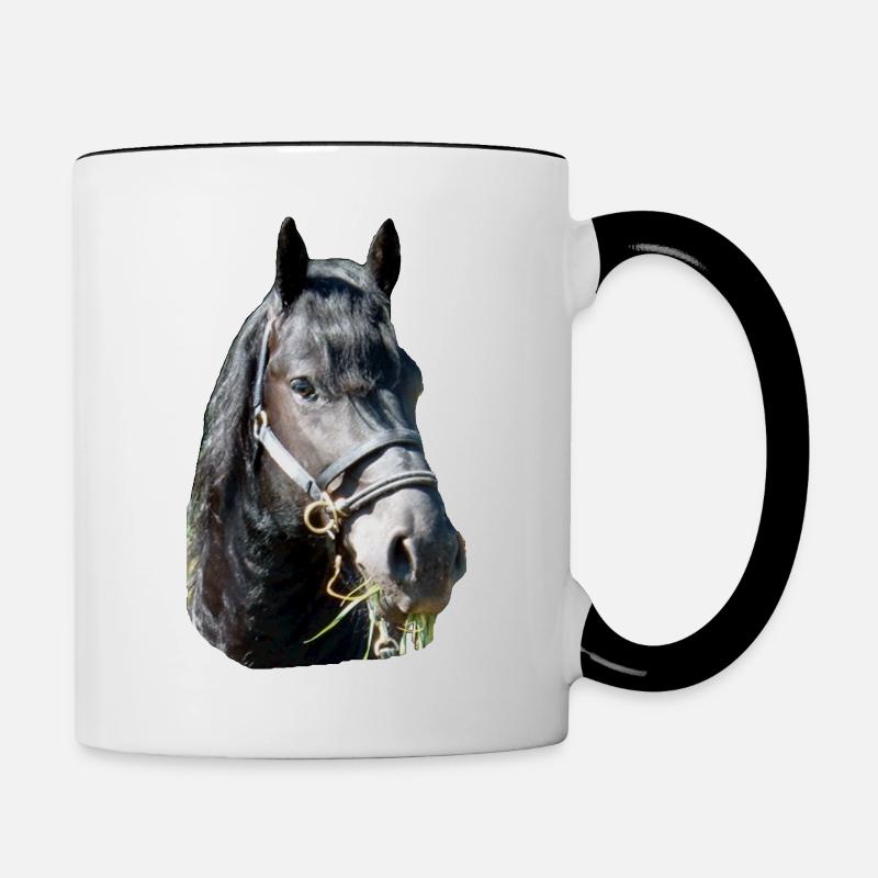 Frieze head - Contrasting Mug - white/black
