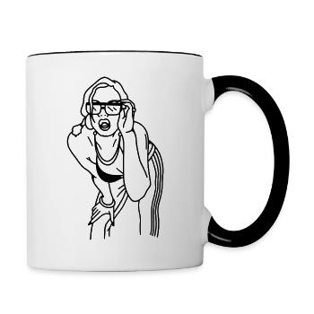 GIRL - Contrasting Mug - white/black - Right