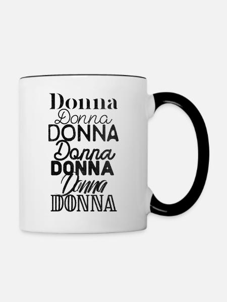 Donna - Tasse zweifarbig - Weiß/Schwarz