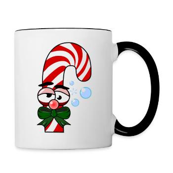 Sucre d’orge ivre - Mug contrasté - blanc/noir - Droite