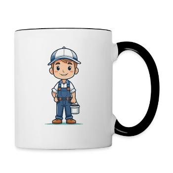 Painters, varnishers or decorators - Contrasting Mug - white/black - Right